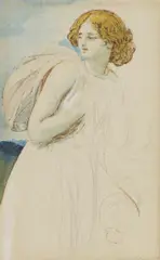 Untitled by William Edward Frost, watercolour and bodycolour 10.5 x 6.5cm, sold Nov 2025
