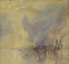 Hercules Brabazon Brabazon, Untitled, watercolour heightened with white 15 x 16.5cm