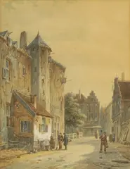 Adrianus Eversen, Untitled, watercolour heightened with white 33.5 x 25.5cm