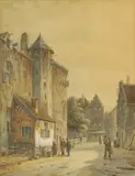 Adrianus Eversen, Untitled, watercolour heightened with white 33.5 x 25.5cm