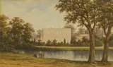 John Dobbin, Untitled, watercolour heightened with white 23.5 x 39cm
