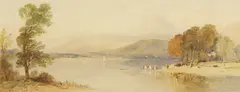 Edward Duncan, Untitled, watercolour 12 x 31.5cm Exhibited: Thomas Agnew & Sons