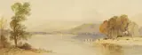 Edward Duncan, Untitled, watercolour 12 x 31.5cm Exhibited: Thomas Agnew & Sons