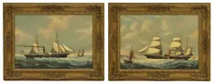 Untitled by Salvatore Colacicco, oil on panel 35 x 50cm (2), sold Nov 2025