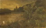 Alfred de Breanski Snr, Untitled, oil on canvas 41 x 66cm