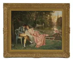 Frédéric Soulacroix, Untitled, oil on canvas 65 x 85cm Provenance: Sotheby's