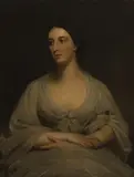 John Syme, Untitled, in a white dress oil on canvas 96 x 76cm Provenance: Lady Geraldine Inglis