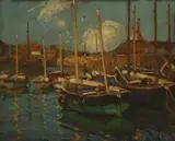 James Edward Duggins, Untitled, oil on board 33 x 40cm Provenance: An East Anglian private collection.