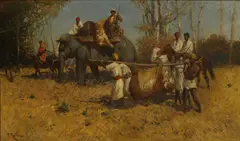 Franz Alekseevic Roubaud, Untitled, oil on canvas 86 x 151cm Born in Odessa and of French descent