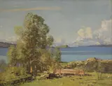 George Houston, Untitled, oil on canvas 71.5 x 91.5cm