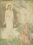 John Duncan, Untitled, tempera on canvas 76 x 57cm