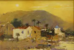Grenville George Cottingham, Untitled, oil and acrylic on board 19 x 26cm
