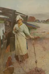 Untitled by Carlton Alfred Smith, watercolour heightened with white 39.5 x 27cm, sold Nov 2025
