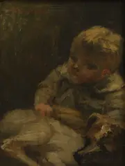 Untitled by Sir Robert Staples, 12th Baronet, oil on board 24 x 18cm, sold Nov 2025