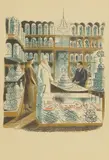 Eric Ravilious, Untitled, 'Wedding Cakes' lithograph in colours