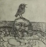 John Bellany, Untitled, 'Raised Beach' etching