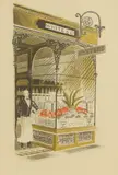 Eric Ravilious, Untitled, 'Oyster Bar' lithograph in colours