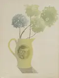 Sheila Robinson, Untitled, 'Dried Flowers' relief print in colours