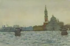 Untitled by Ken Howard, watercolour 12.5 x 17.5cm, sold Oct 2025