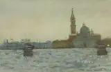 Ken Howard, Untitled, watercolour 12.5 x 17.5cm