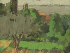 Edward Henry Molyneux, Untitled, oil on canvas 27 x 35cm