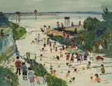 Fred Yates, Untitled, oil on board 37.5 x 49cm Provenance: With Thompson's