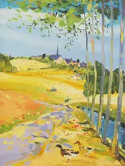 James Harrigan, Untitled, oil on board 41 x 30cm Provenance: With Roger Billcliffe Fine Art