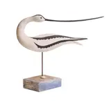 Guy Taplin, Untitled, Avocet carved and painted driftwood with glass eyes