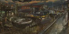 Jack Lawrence Miller, Untitled, oil on canvas 76 x 152cm