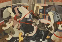 George Large, Untitled, watercolour over pencil 43 x 62.5cm Exhibited: The Mall Galleries