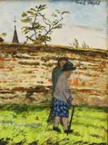 Carel Weight, Untitled, oil on board 29.5 x 22cm Provenance: The collection of Sue and Peter Hardiman Scott.