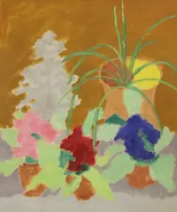 Eardley Knollys, Untitled, oil on paper 59 x 49cm