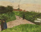Carel Weight, Untitled, oil on board 30.5 x 38cm