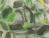 Brian Horton, Untitled, gouache 24.5 x 29.5cm Exhibited: Messum's Fine Art