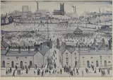 L. S. Lowry, Untitled, 'Britain at Play' offset lithograph in colours