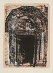 Untitled by John Piper, 1964 lithograph in colours sheet 82 x 59.5cm, sold Oct 2025