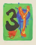 John Hoyland, Untitled, 'Names and Voices' lithograph with screenprint in colours