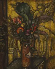 Denton Welch, Untitled, oil on board 62 x 51cm Exhibited: The Barbican Art Gallery