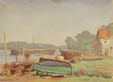 Ethelbert White, Untitled, oil on paper laid on board 26.5 x 35.5cm