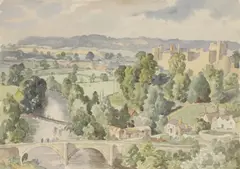 Untitled by Ethelbert White, watercolour over pencil 25 x 35cm, sold Oct 2025