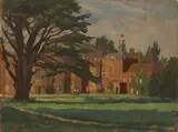 Ethelbert White, Untitled, oil on board 27 x 35.5cm