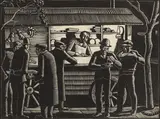 Ethelbert White, Untitled, c.1925 woodcut