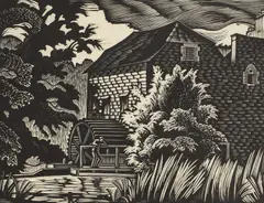 Ethelbert White, Untitled, 'Netley Mill' woodcut