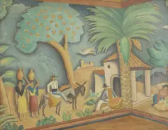 Ethelbert White, Untitled, gouache 54 x 65cm