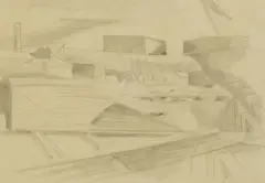 John Nash, Untitled, c.1945 pencil 20 x 27cm Provenance: David Wolfers