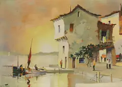 Untitled by Cecil Rochfort D'Oyly-John, oil on canvas 43 x 58cm, sold Oct 2025