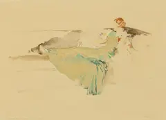 Untitled by William Russell Flint, watercolour 22 x 29cm, sold Oct 2025