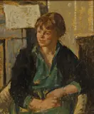 Bernard Dunstan, Untitled, oil on board 30 x 26cm