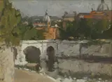 Bernard Dunstan, Untitled, oil on board 20 x 26cm Provenance: With Duncan R Miller Fine Arts