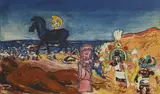 Malcolm Morley, Untitled, 'Cradles of Civilization' etching and aquatint in colours